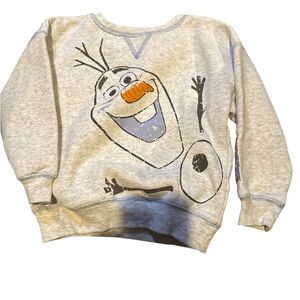 Gray Kids Sweatshirt with Cartoon Character